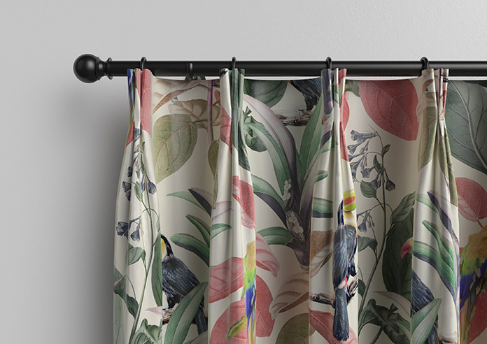 Parakeet Faux Silk, Fruit Punch - Made to Measure Curtain - Image 11